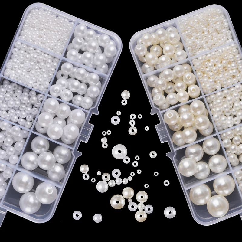 Resin Jewelry Kit - Zestaw 800 szt. sztucznych pereł żywicznych,