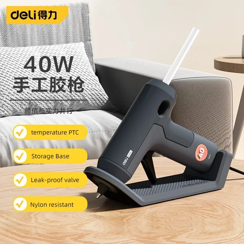 Heat Gun Small - Deli 40W Pistolet do klejenia na
