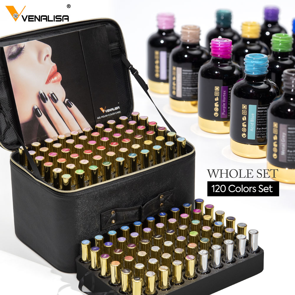 Resin Glitter Pack - 120szt * 12ml VENALISA Gel Varnish