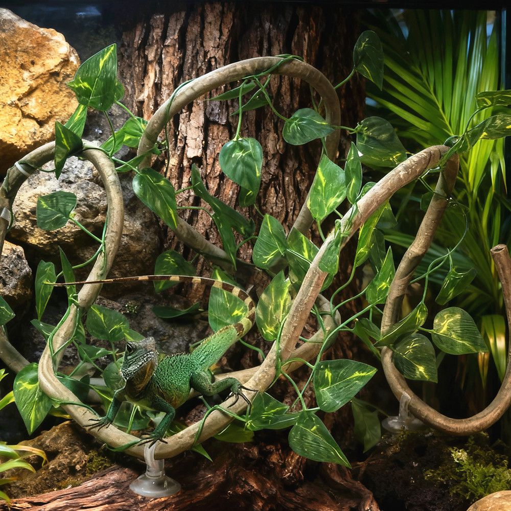 Sztuczne rośliny rattanowe do  – Terrarium Moss Art recenzja i cena