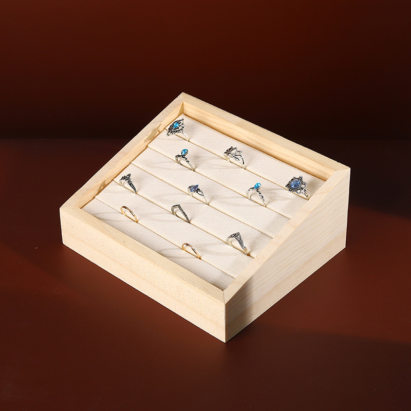 1szt Drewniana taca na biżuter – Wood Ring Blank recenzja i cena
