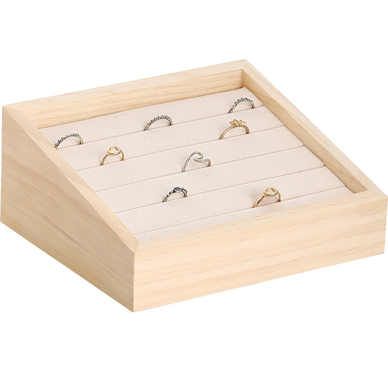 1szt Drewniana taca na biżuter – Wood Ring Blank recenzja i cena