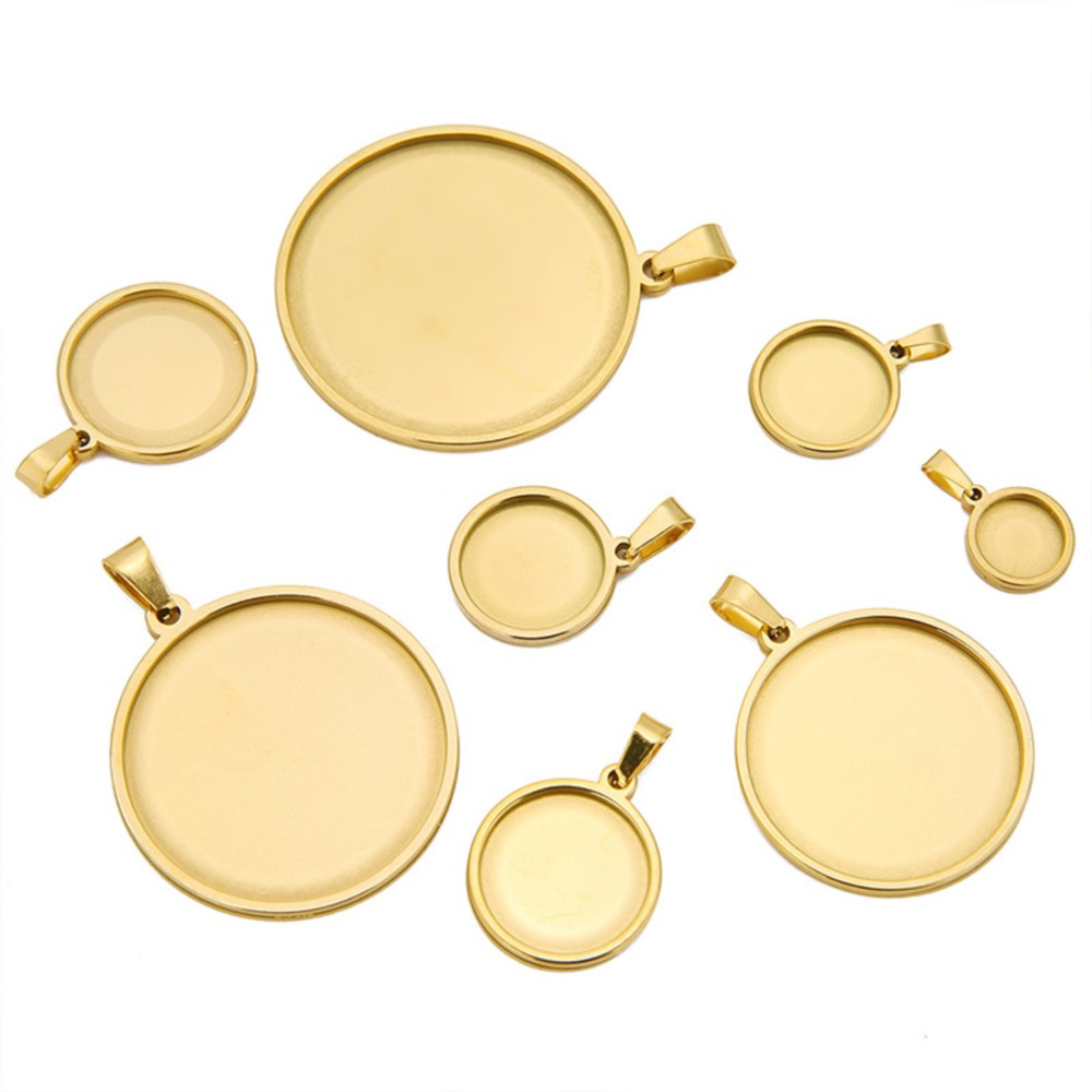 5 sztuk/partia okrągła podstaw – Bezels Set Pendant recenzja i cena